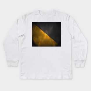 Anarcho-Capitalism Flag - Lit and Textured Kids Long Sleeve T-Shirt